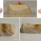 Una figura que muestra cómo diferentes longitudes de onda de luz láser cocinan diferentes regiones de pollo impreso en 3D